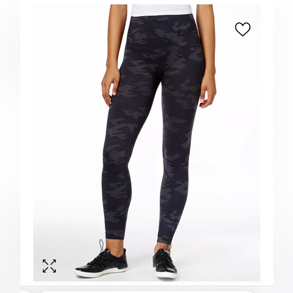 SPANX Look at Me Now Camo Seamless Leggings black camo L